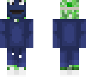 creeper disguised as cookie monster