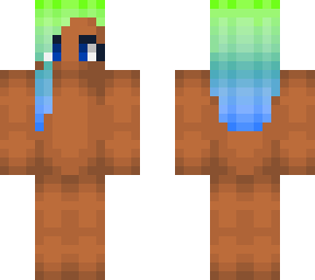 green to blue hair base