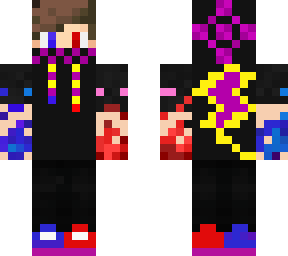 red and blue