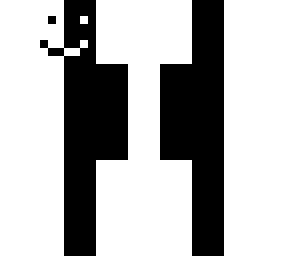 black and white