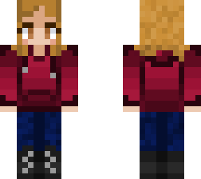 casual female red