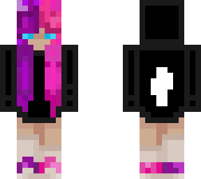 colorful Bille eillish sweatshirt | Minecraft Skin