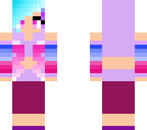 cottoncandy mix girl of blueberry, grape, and rasberry cotton candy girl