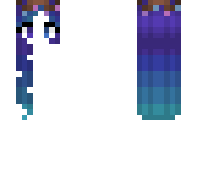 enchanted hb - pastel blue purple fade teal - left side - twig crown
