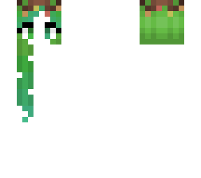 enchanted hb - pastel green fade cyan - left sided - twig crown