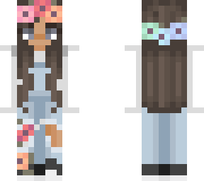flower crown girl with white shirt