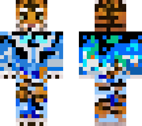 full body ice tiger