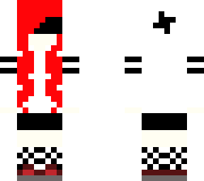 girl with red hair (hooded) *wolf ears and blindfold added*