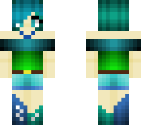green blue girl