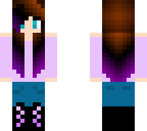 purple hair girl