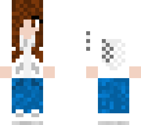 white hoodie darkbrown haired girl
