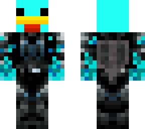aqua chicken space suit