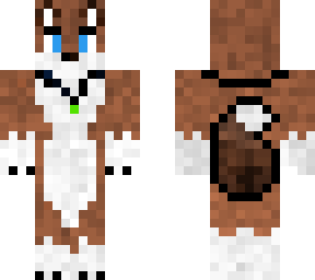 brown wolf with amulet