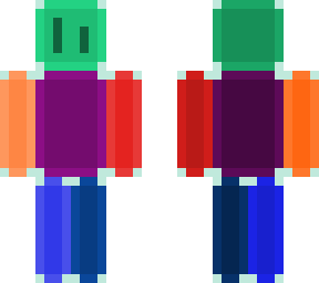 colorful block monster