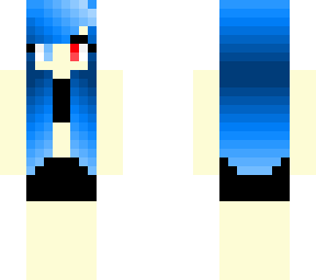 girl with blue hair *one eye red*