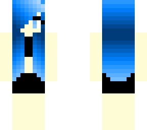 girl with blue hair