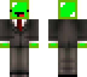 green skeppy in a tuxedo