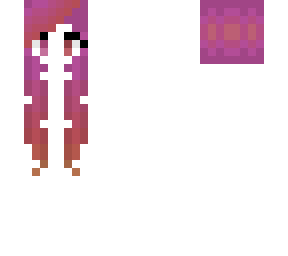 hair base - long curly - pink fade red and orange