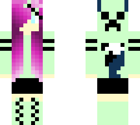 lyla the creeper girl *wolf ears and tail added*