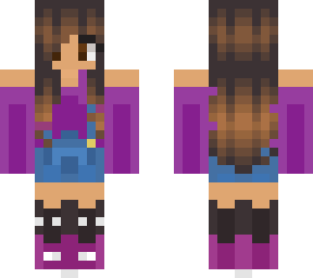 my character in a overalls outfit.