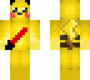 pikachu with red sword