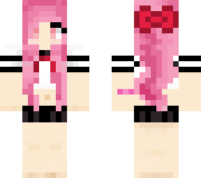 barefoot pink hair anime schoolgirl