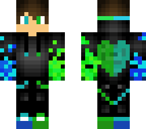 green and blue heart gamer