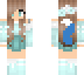 Ice wolf girl | Minecraft Skin