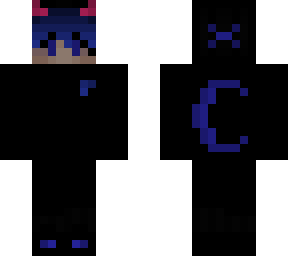 blue and black boy
