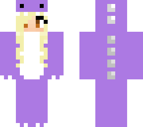 purple dinosaur girl onesie