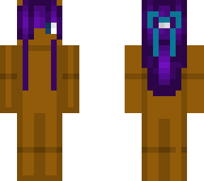 purple hair w/ bow base skin