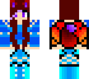fox girl with fire dragon wings redo redo owo