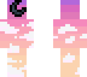 pastel sunset, dark moon