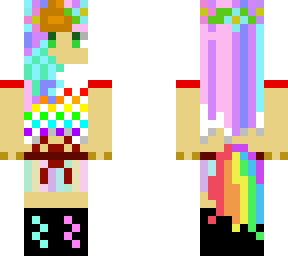 rainbow unicorn with flower crown