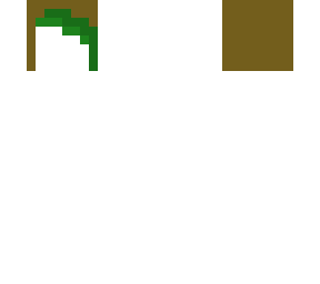 brown hair base with green streak