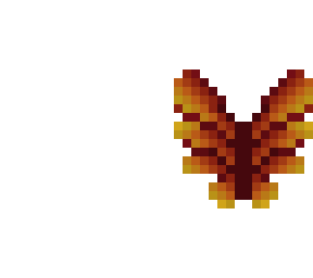 butterfly wings - red orange and yellow - big wings