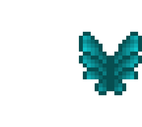butterfly wings - teal fade - big wings