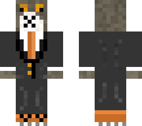 cat with human ears in a suit