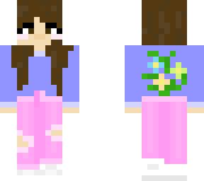 flower shirt girl!