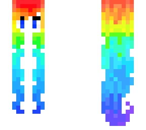 long rainbow hair base