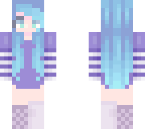 purple and blue