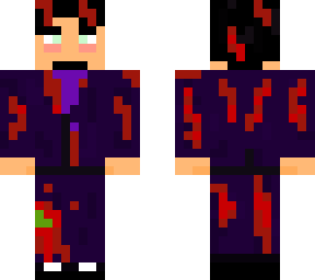 purple suit zombie (2nd layer suit and shoes+ more details and bloody knuckles