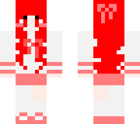 red cute girl