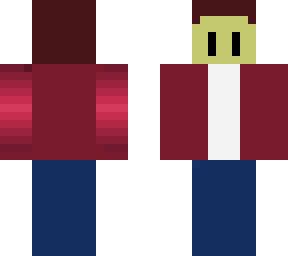 red jacket headphones guy