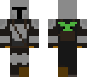 the mandalorian (with baby yoda backpack)