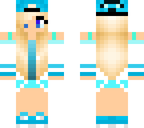 azul e branco