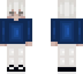 blue and white