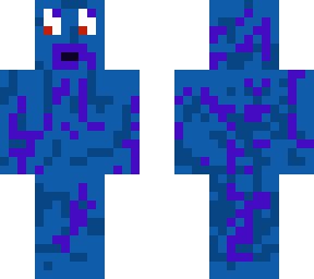 blue chemical man
