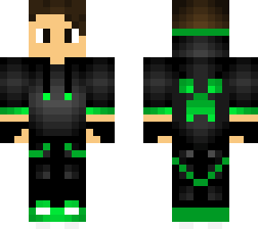 green hoodie