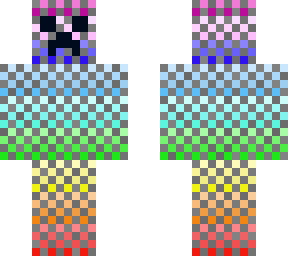 pixel dude with creeper face